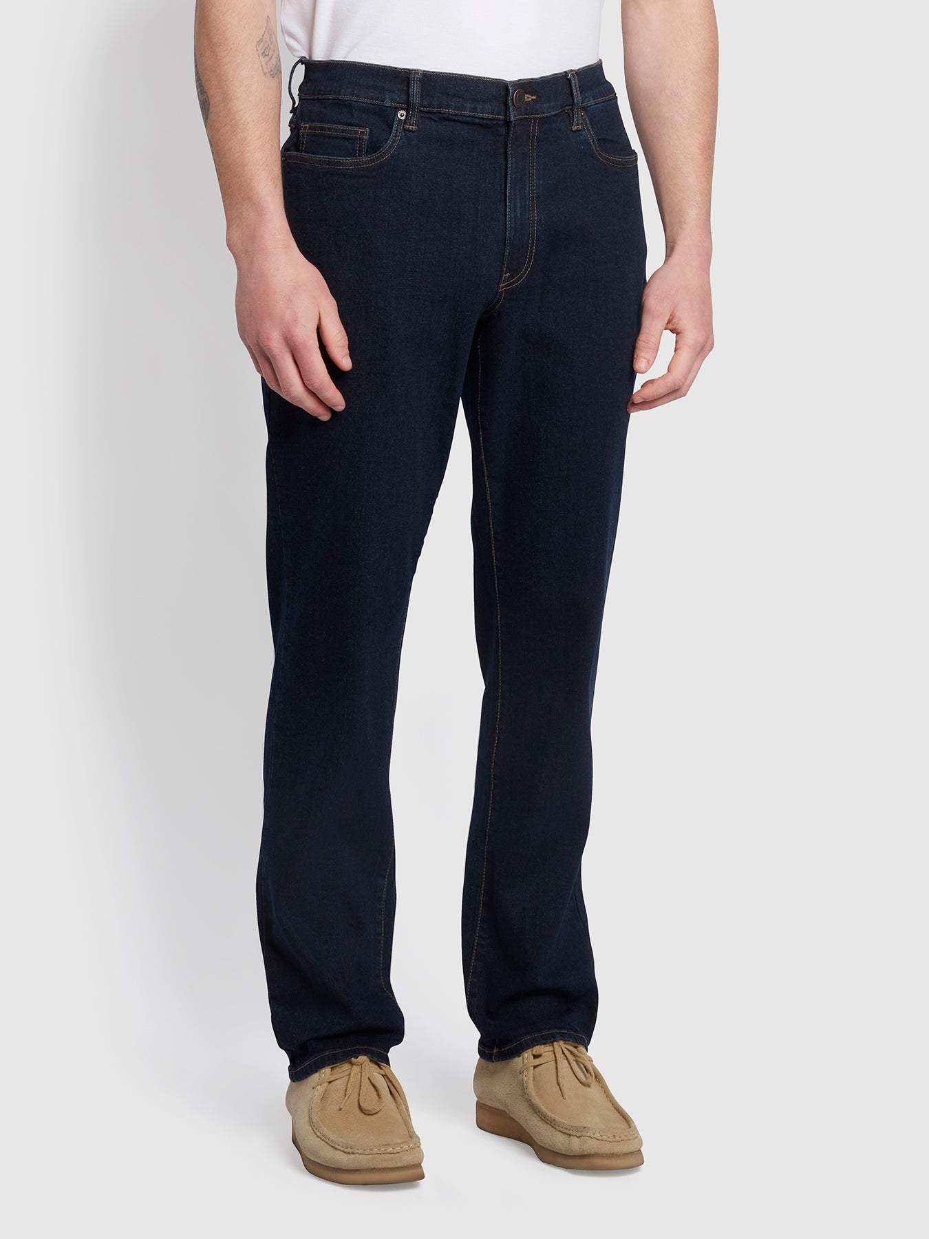 View Lawson Regular Fit Stretch Jeans In Rd Rinse Denim information
