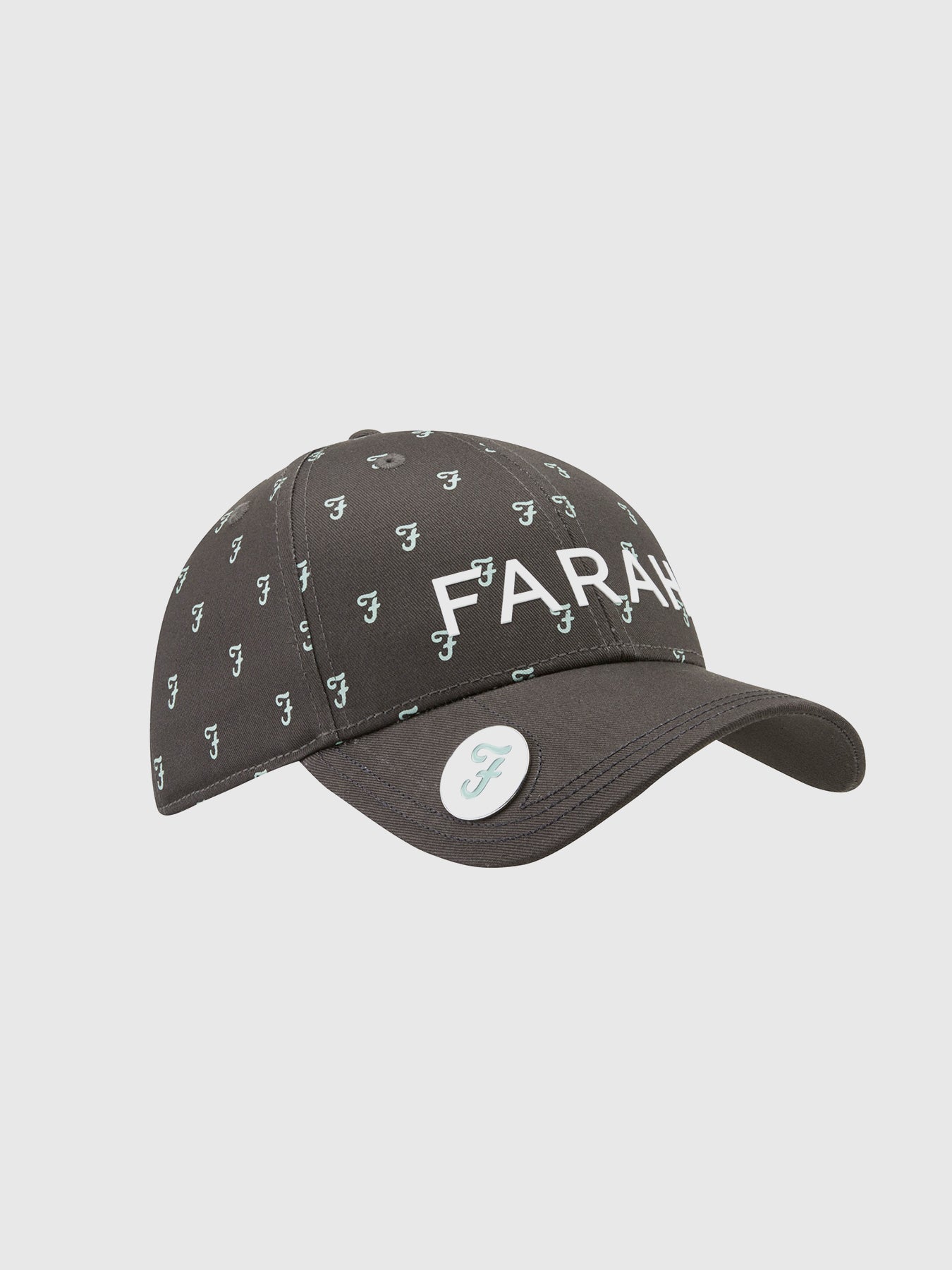 Farah Reese Golf Cap With Ball Marker In Grey
