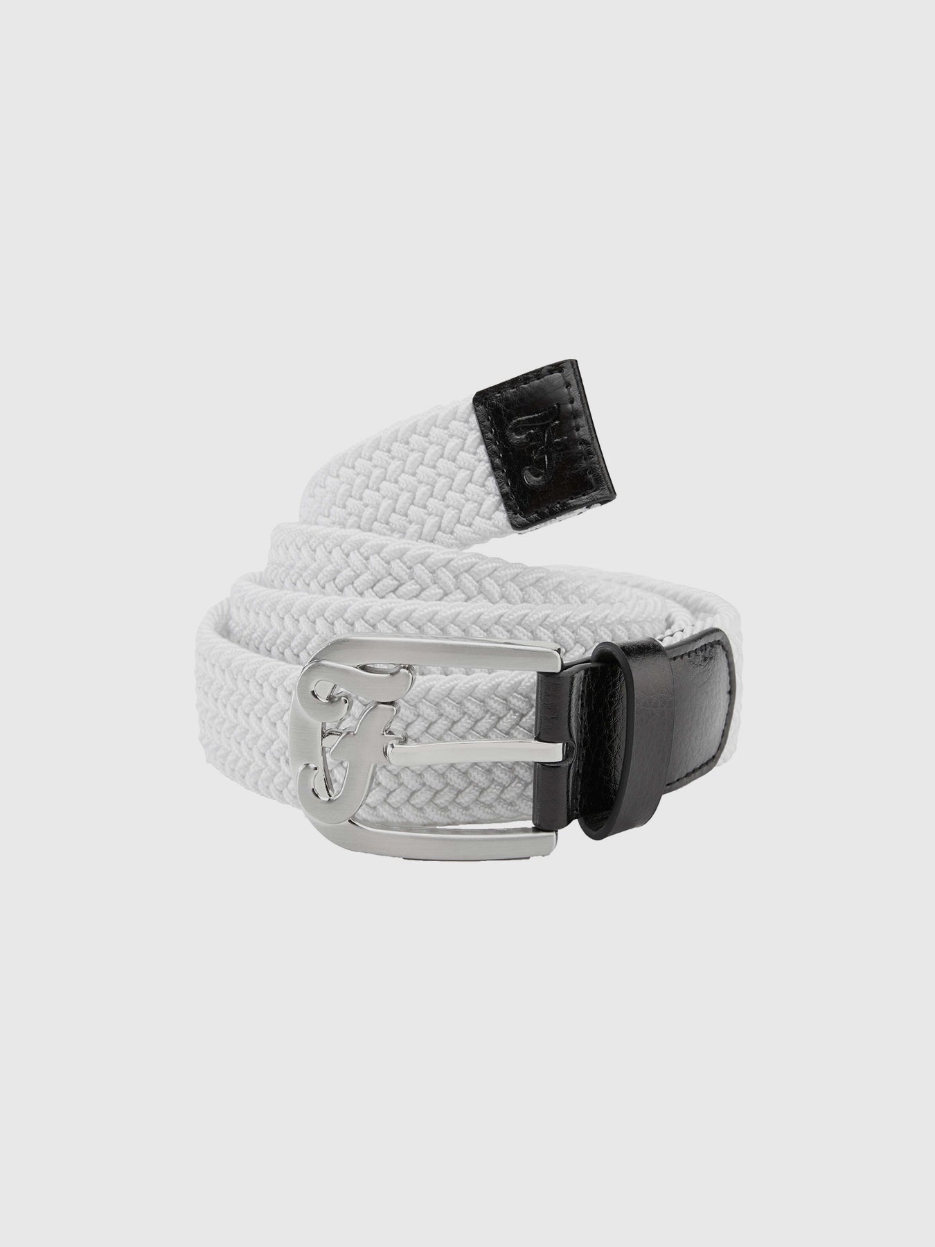 Farah Sadun Woven Golf Belt In White