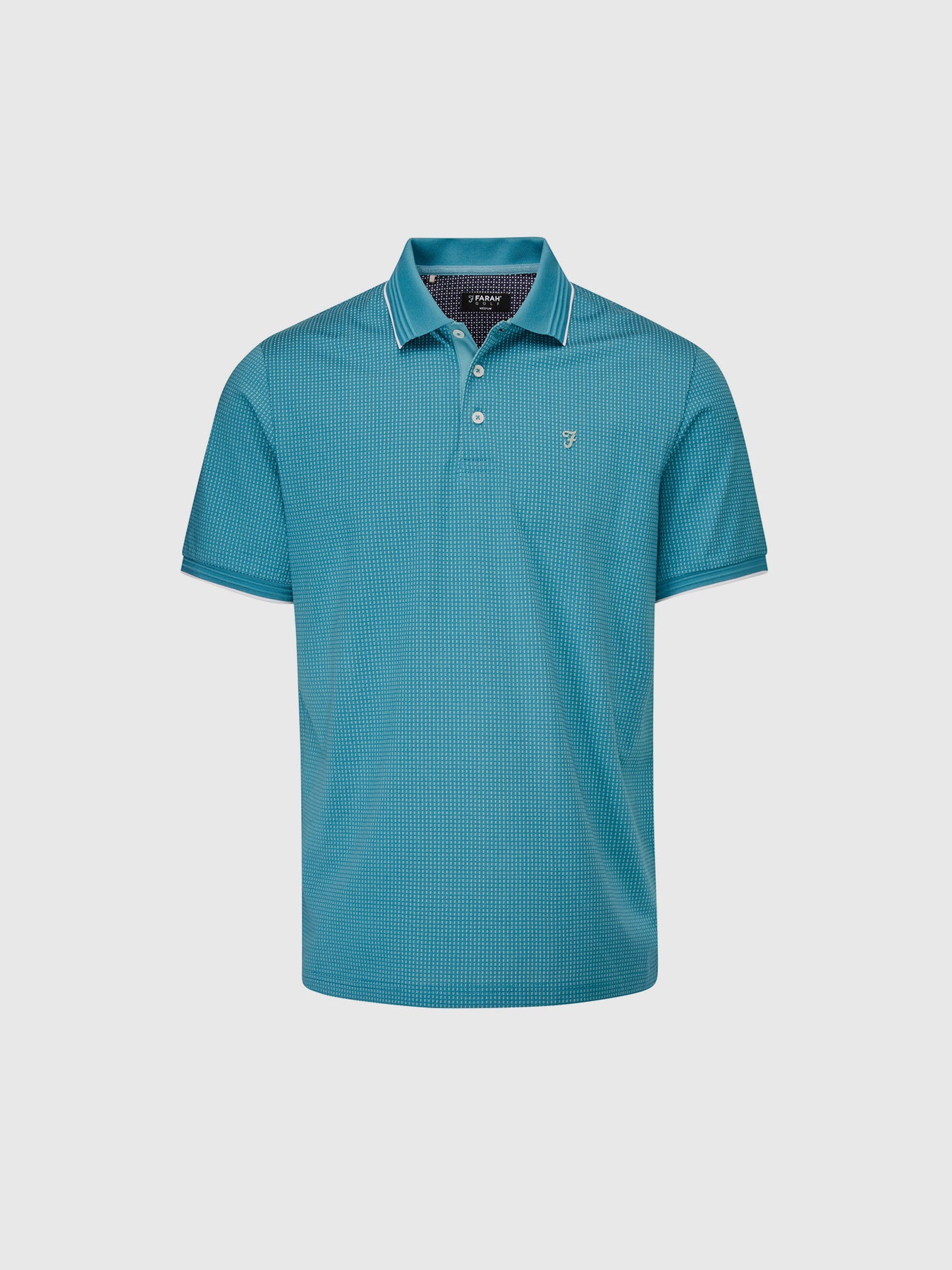 View Ferris Golf Polo Shirt In Teal Hue information
