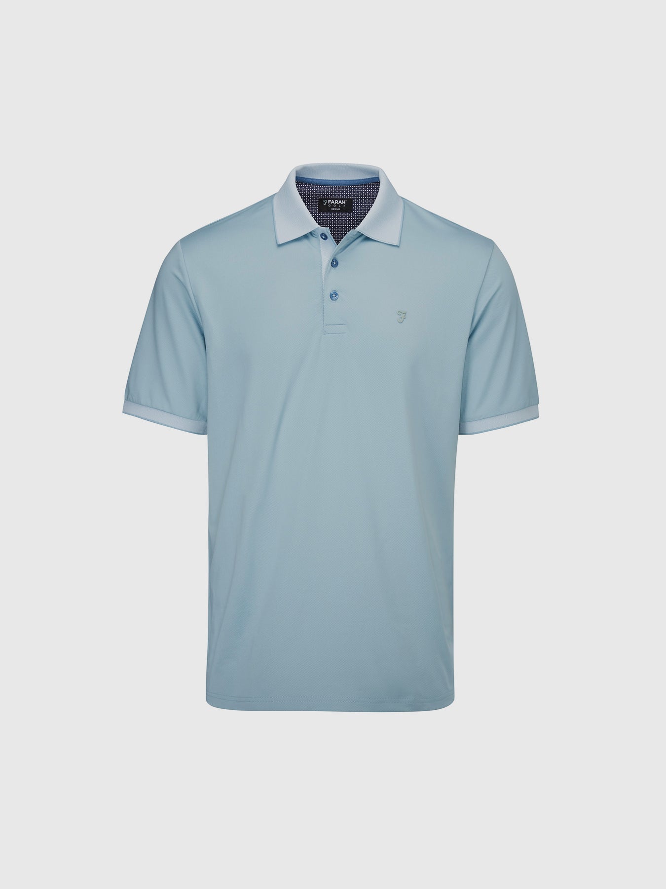 View Kervin Golf Polo Shirt In Blue Grey information