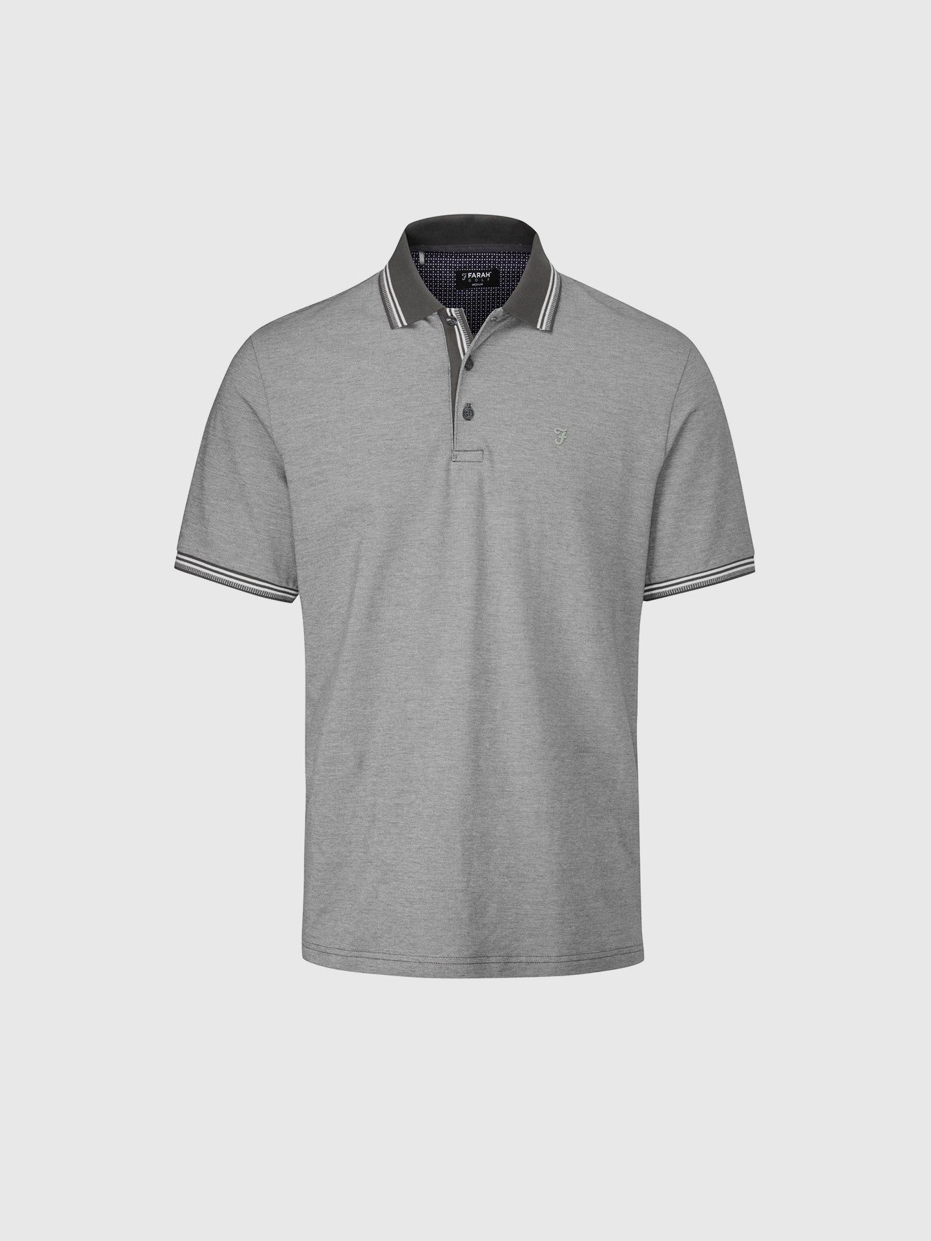 Farah Morrill Golf Polo Shirt In Grey