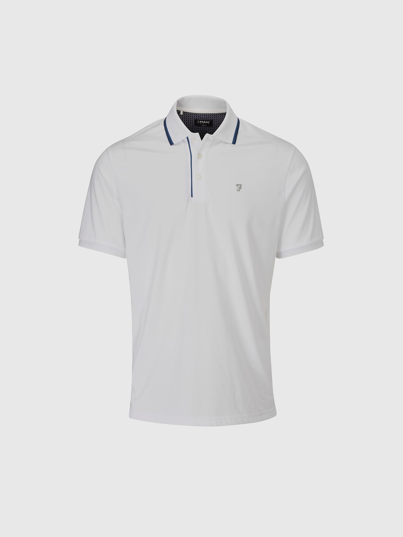 Farah Hoxie Golf Polo Shirt In White