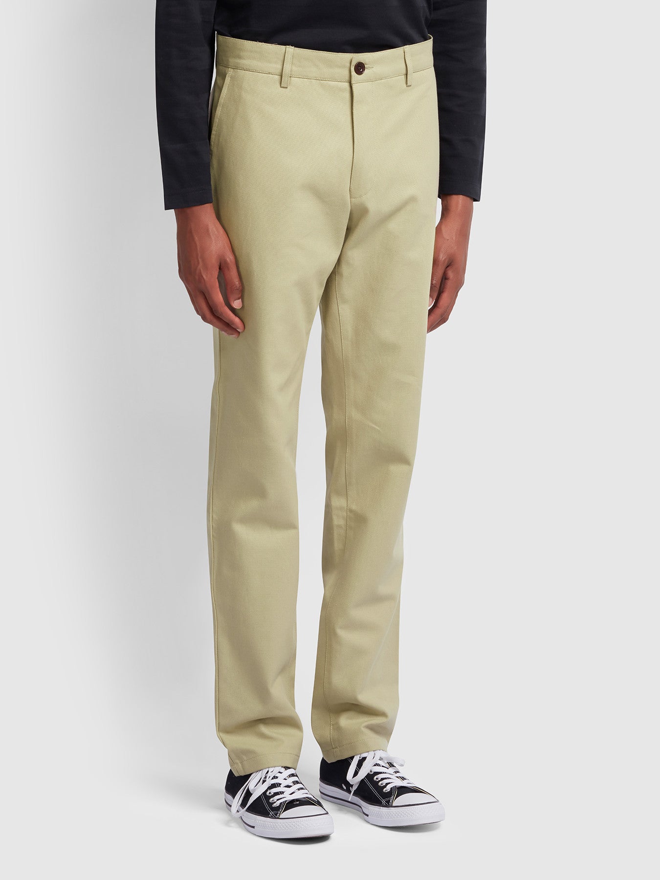 View Elm Regular Fit Cotton Hopsack Trousers In Sandstone information