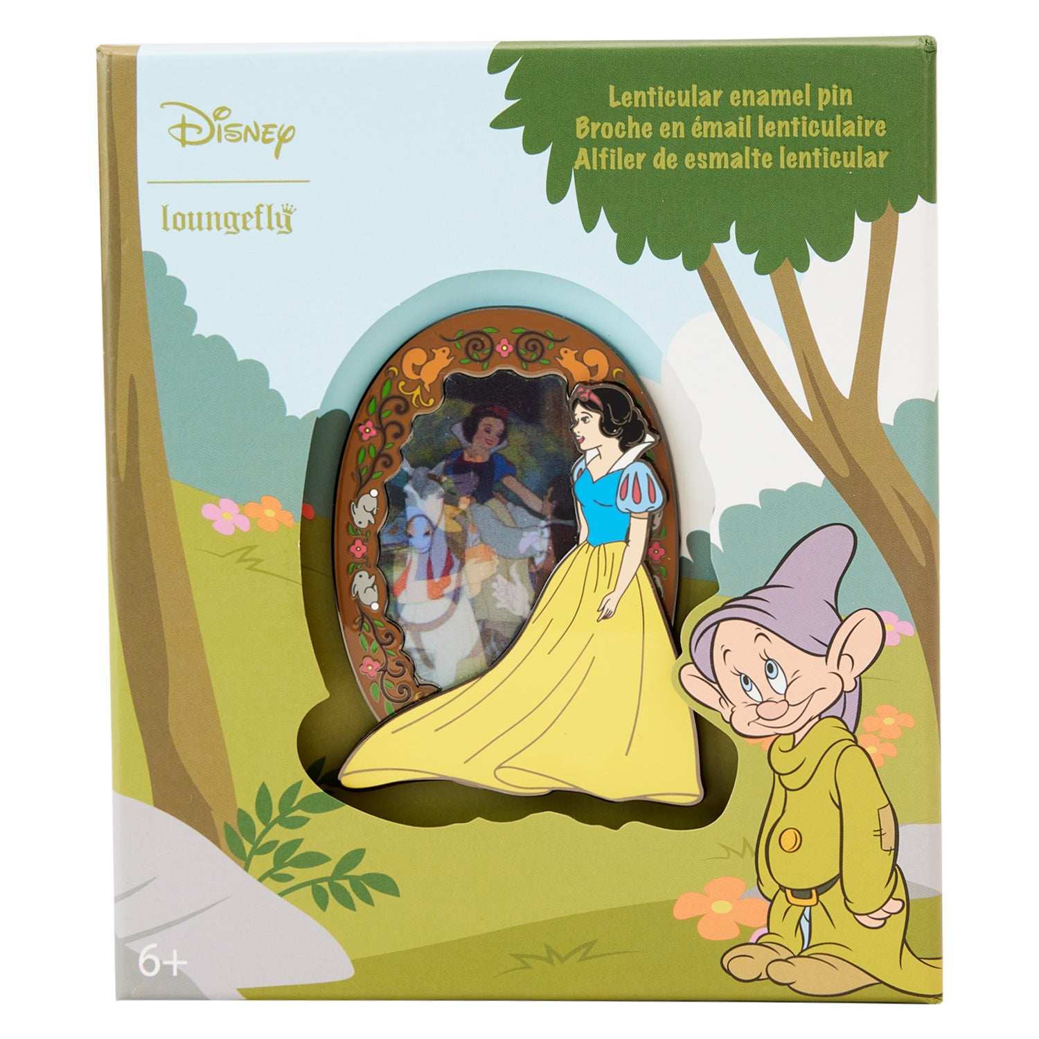 Loungefly Disney Snow White Lenticular Princess Series Zip Around Wris