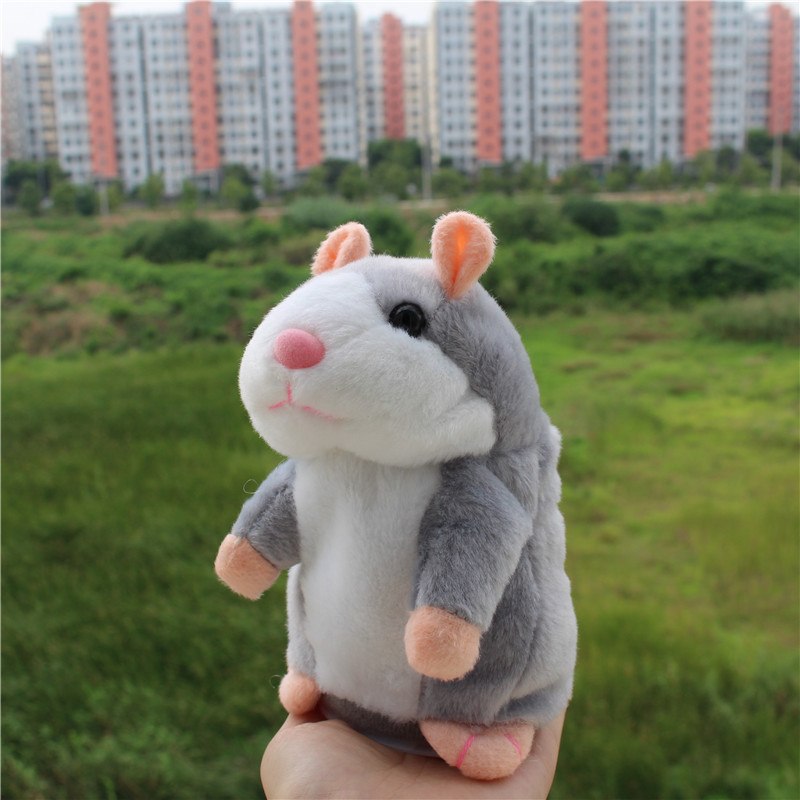 repeating talking plush hamster