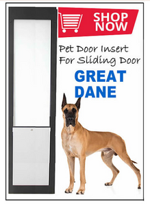 Great Dane Pet Door Insert For A Sliding Door