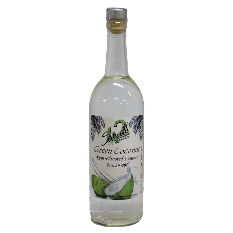 Green Coconut Rum Flavored Liqueur - Smooth 42 Craft ...