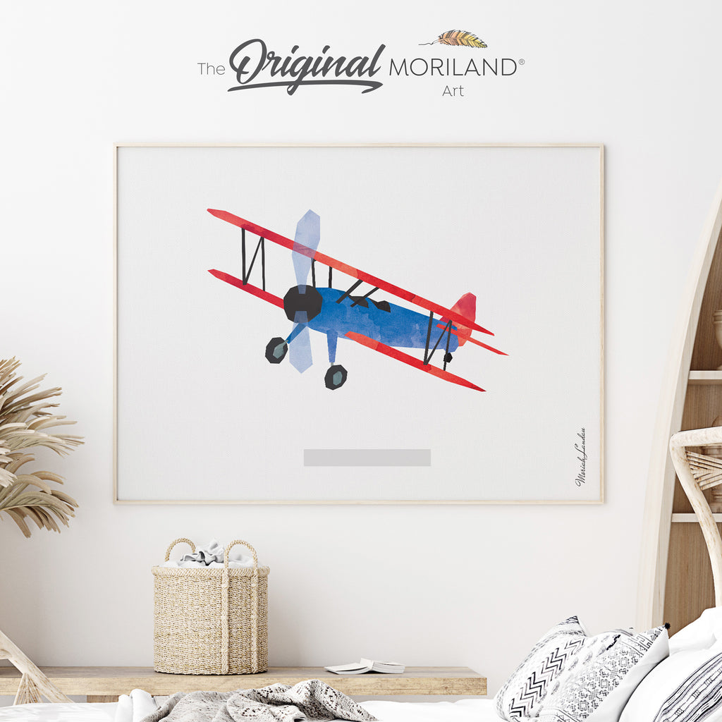 vintage airplane wall art