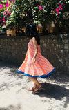 Orange Swing Dress - Threeness Designs