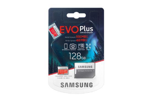 Samsung Evo Plus Micro SD SDXC klass 10 128 GB U3 100 MB/s (MB-MC128HA APC)