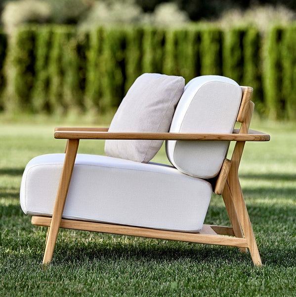 Paralel Teak Lounge Chair - commercial outdoor furniture, lounge chair.