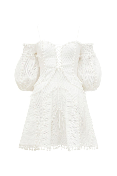 thurley white lace dress