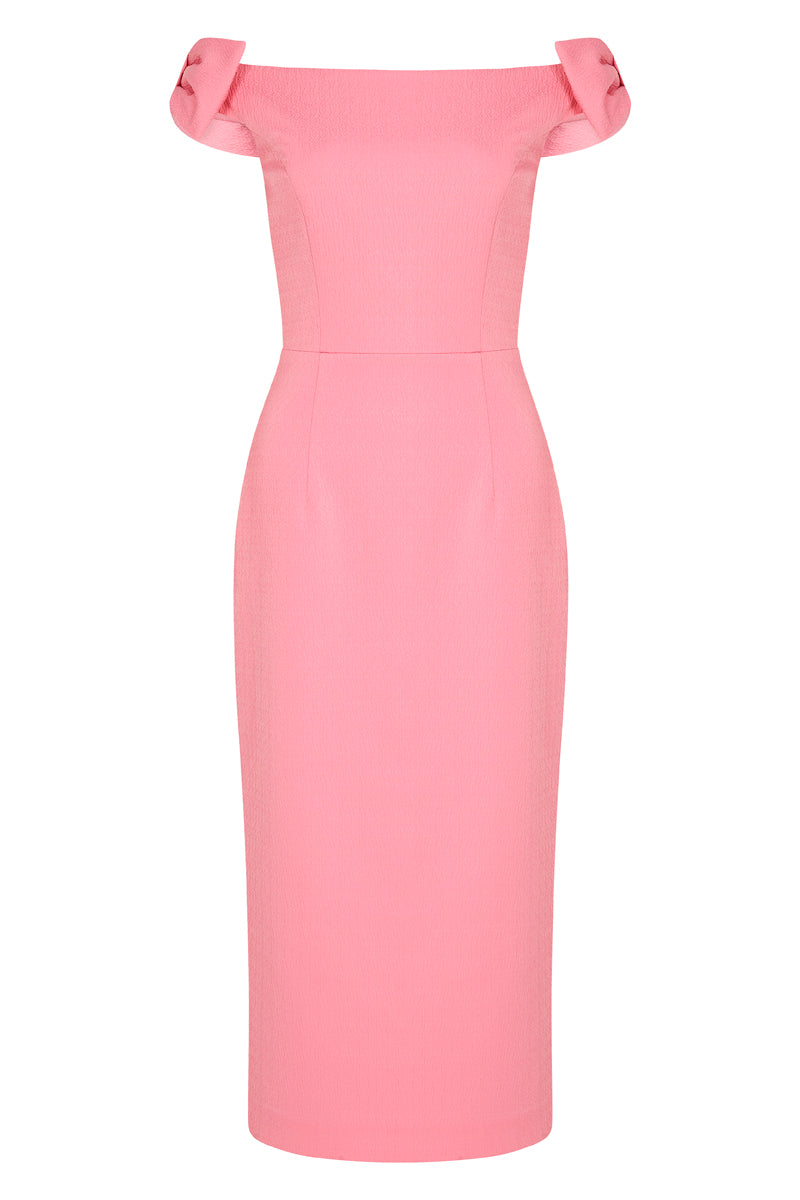 Pencil Dress with Cut Out Accent