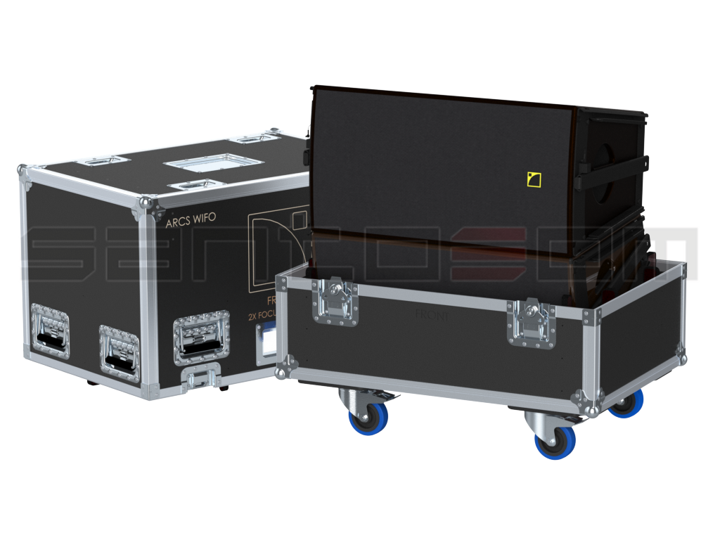 Santosom Cabinet Flight Case Pro 2x L Acoustics Arcs Wifo V2