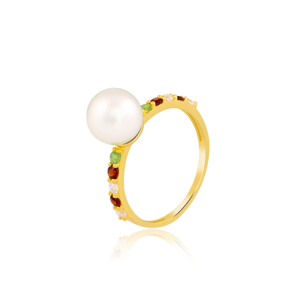 Buy Multi Colour Pearl Ring 1 Online 