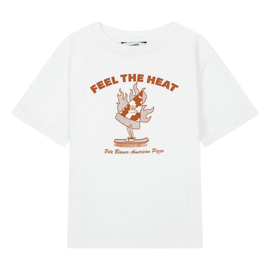 T-shirt blanc « Feel the heat » Hundred Pieces
