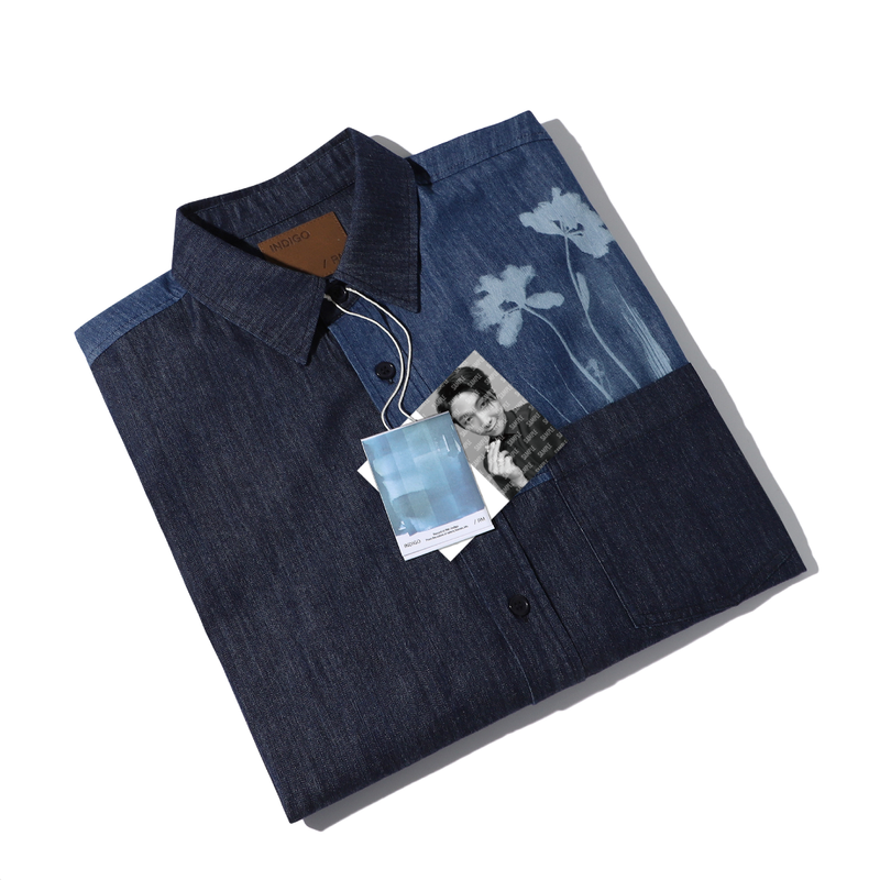 ポイント2倍 BTS RM indigo denim shirt デニムシャツ XL