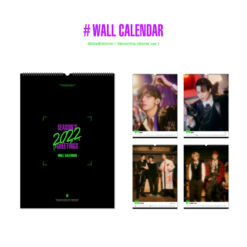 Bts 22 Wall Calendar Bts Japan Official Shop