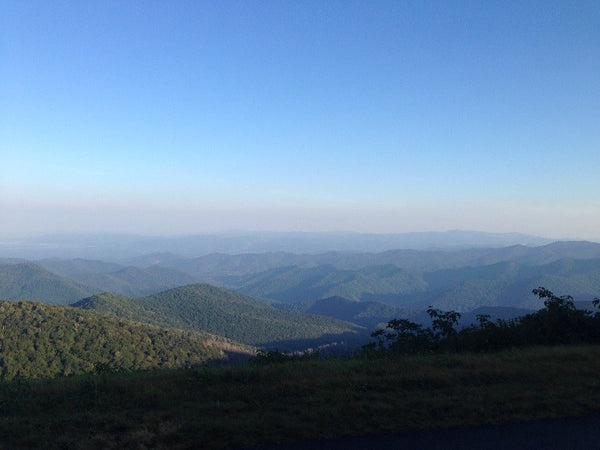 Montañas Blue Ridge a lo largo de MST
