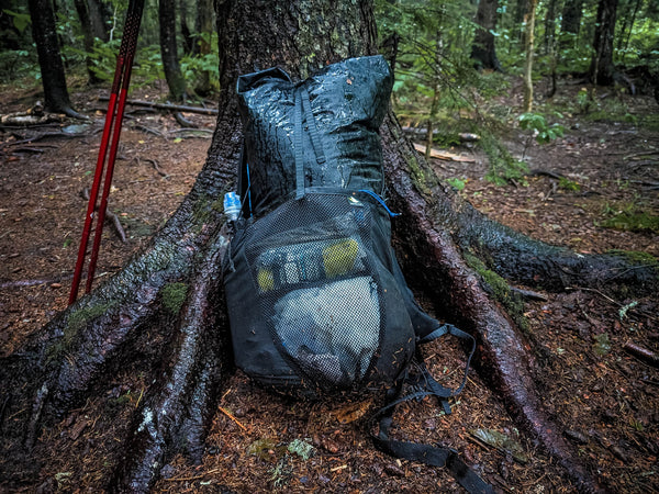 drenched backpack