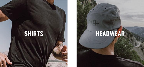 Running shirts and headwear