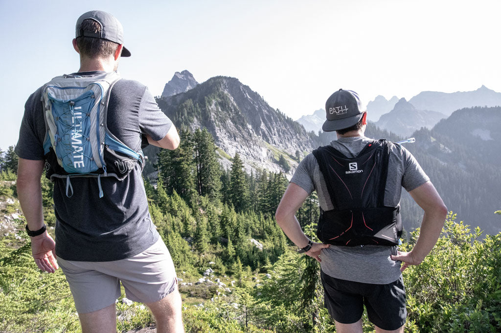 summit of mountain running adventure