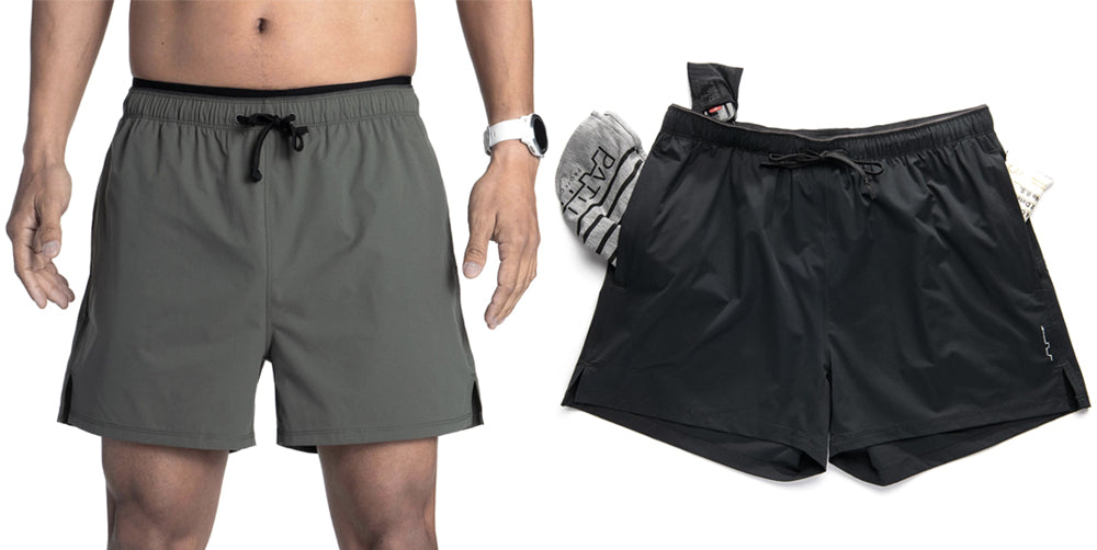 pantalones cortos para correr con cresta