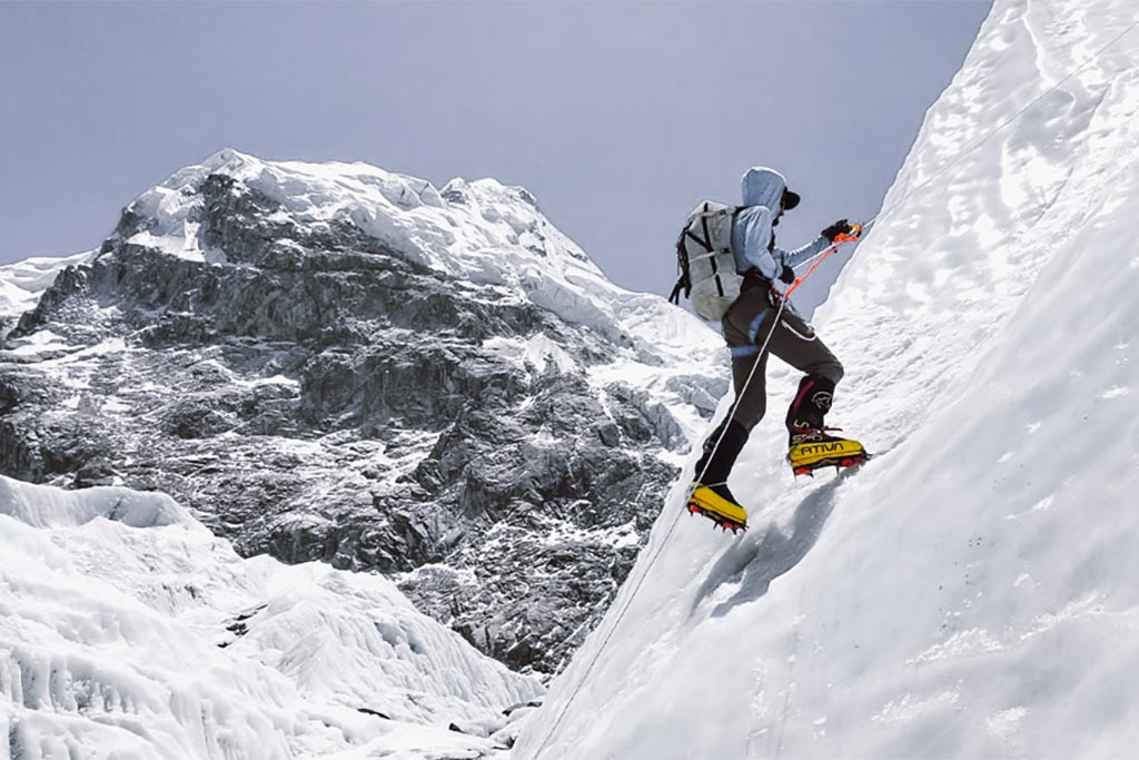 escalando el monte. Everest