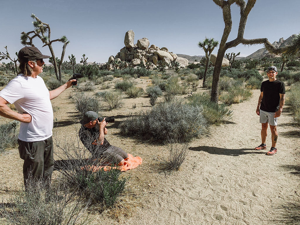 photo shoot Joshua Tree running