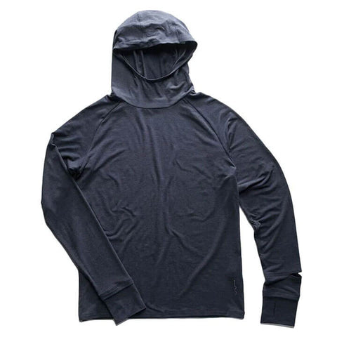 Pyrenees hooded running shirt with watch slot
