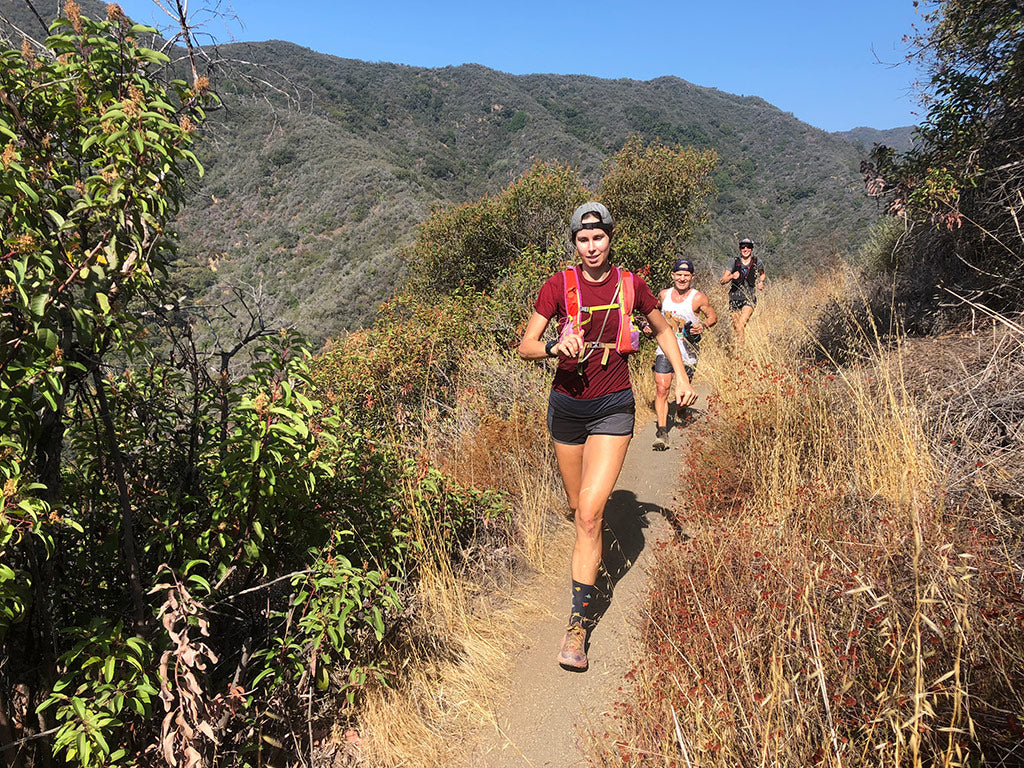 Trail running with friends