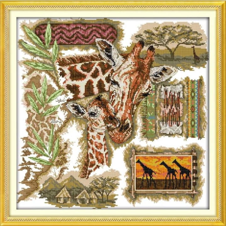 The African giraffes NEEDLEWORK KITS