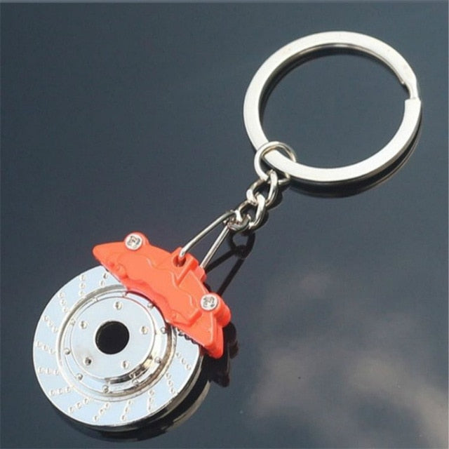 Spinning Brake Rotor Keychain CarFanatix