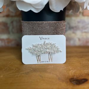 Rhinestone & Pearl Hair Comb - G. Marie's