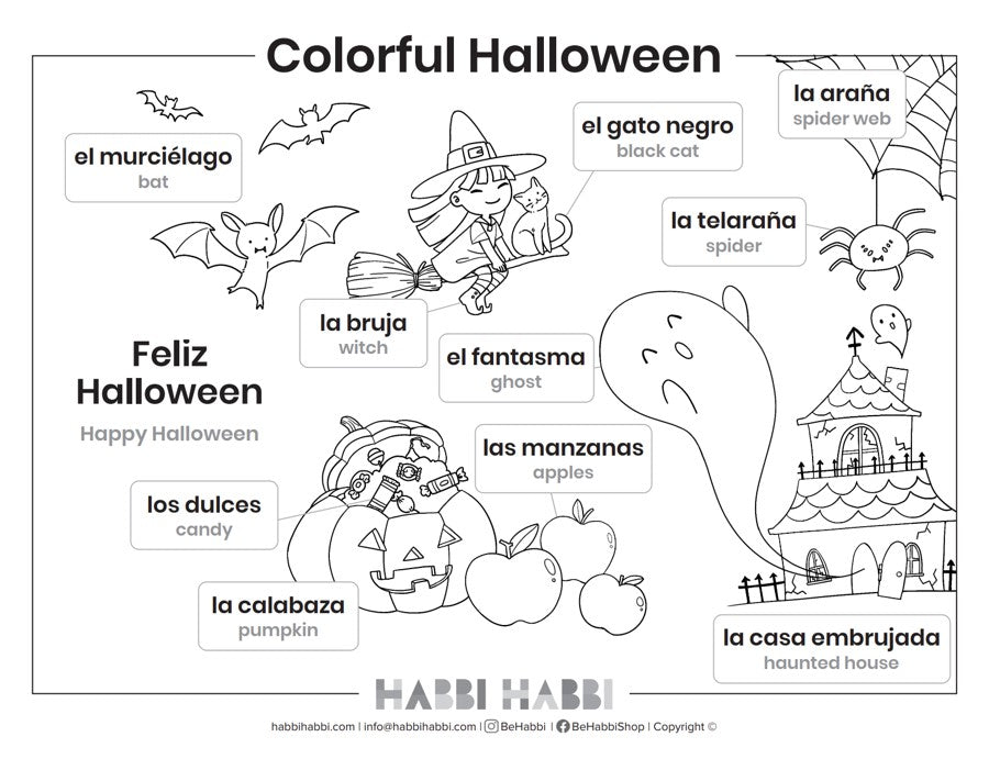 Habbi Habbi Printable Colors