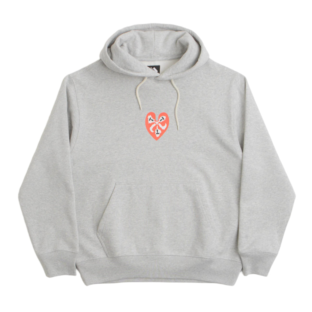 The Trilogy Tapes TTT Heart Hoody Grey