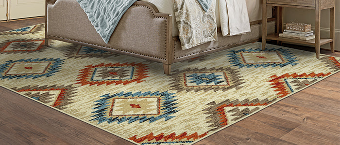 bedroom southwestern rug