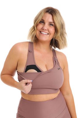 NURSING SPORTS BRA - THE ULTIMATE MAXIMUM SUPPORT + MAX COVERAGE - C –  Kiss Active