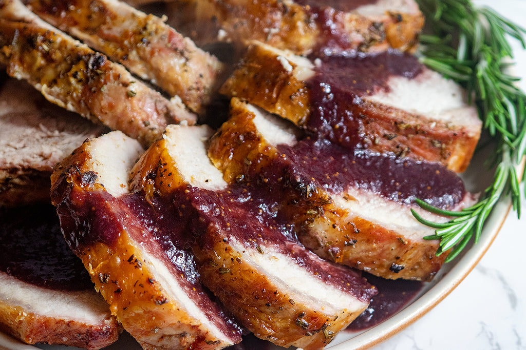 Roasted Pork Loin With Fig Port Sauce – Giadzy