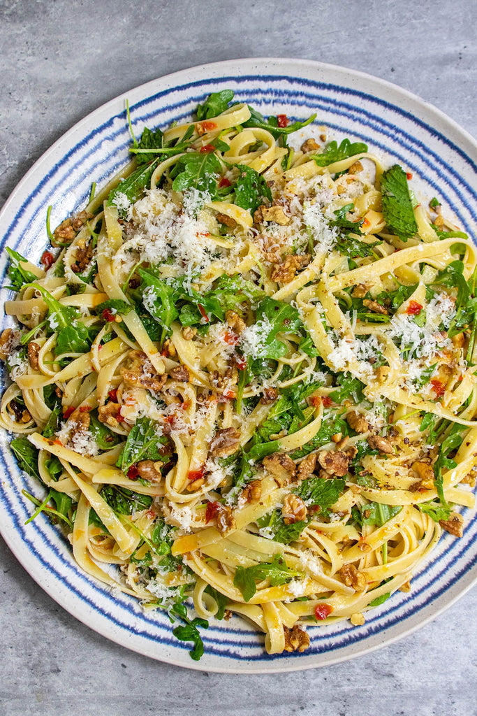 Anchovy Pasta With Walnuts