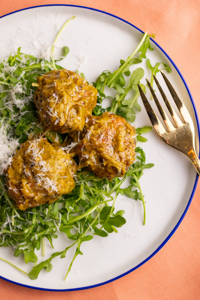 Lamb Meatballs in Pistachio Pesto