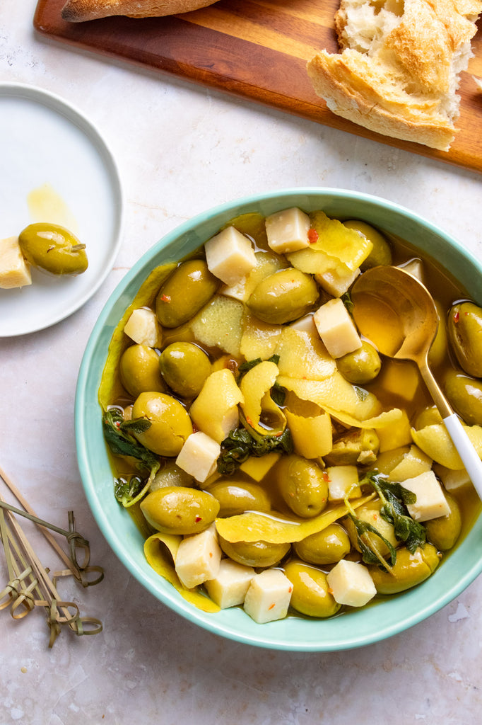 Marinated Olives and Parmigiano Reggiano