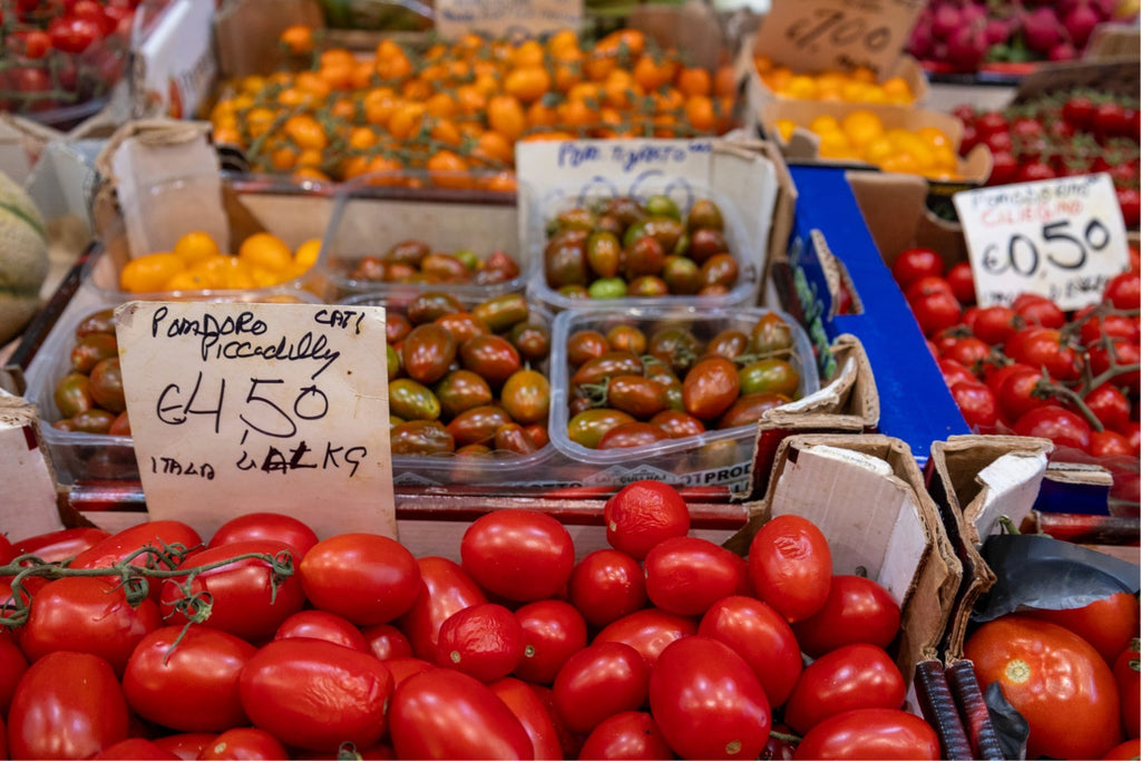 Tomatoes at the Albinelli Market