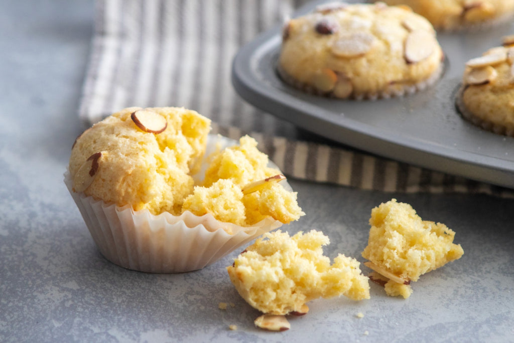 Nonna’s Lemon Almond Ricotta Muffins