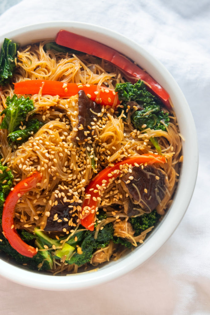 Vegetarian Korean Japchae