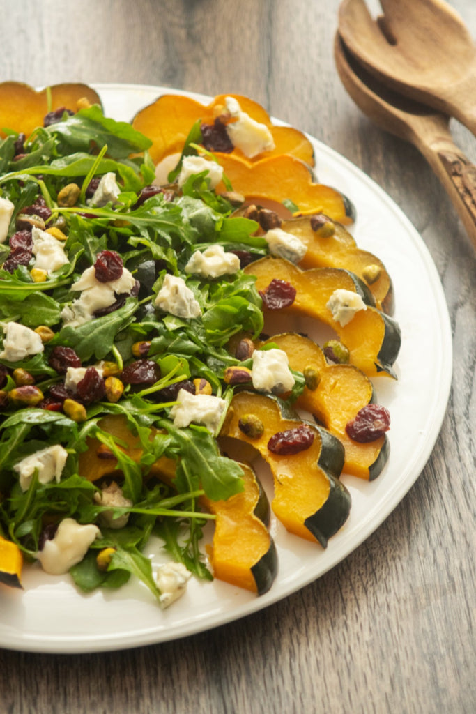 Roasted Squash with Cherries And Pistachios