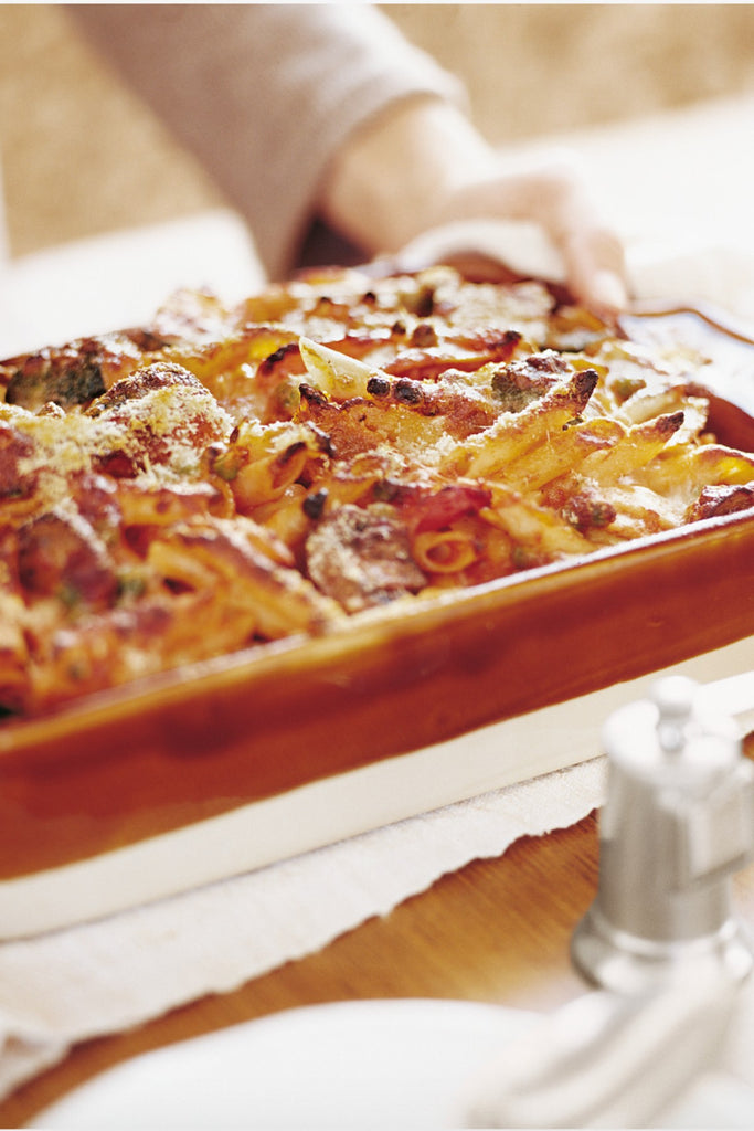 Baked Penne with Roasted Vegetables