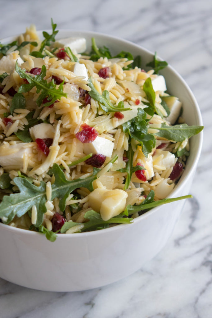 Orzo Salad with Cranberries and Mozzarella