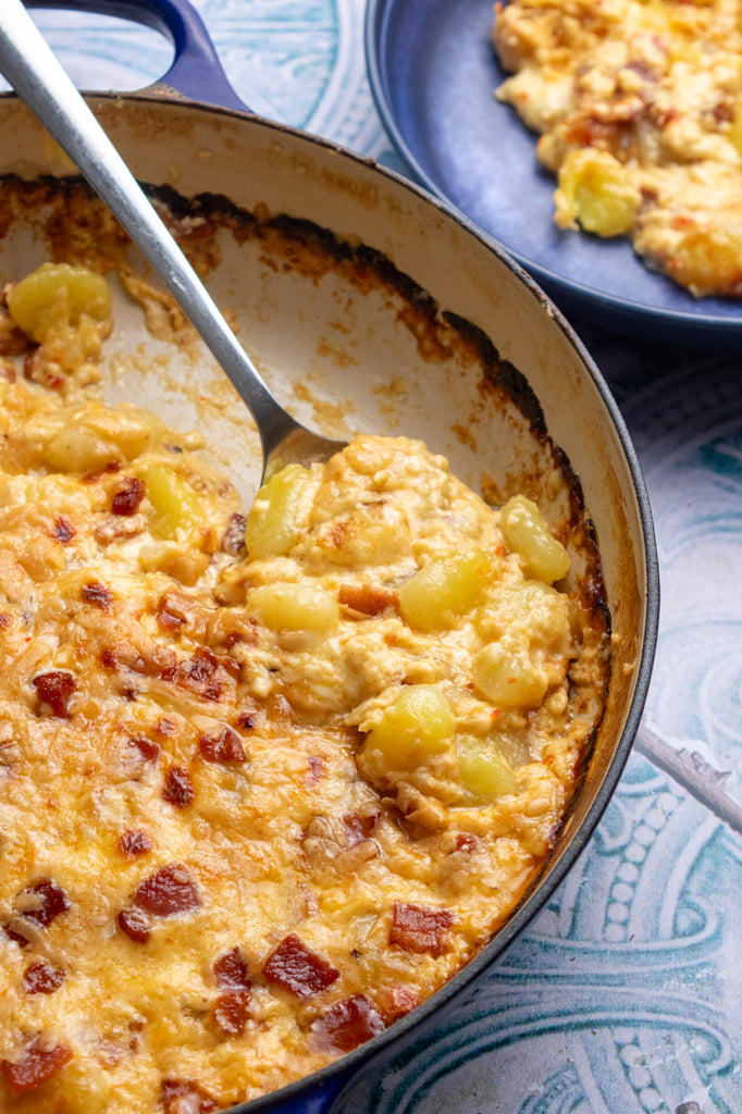 Spicy Baked Gnocchi with Bacon